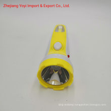Yellow Color 8667 New ABS Plastic COB Side Light 1W Rechargeble Torch Flashlight